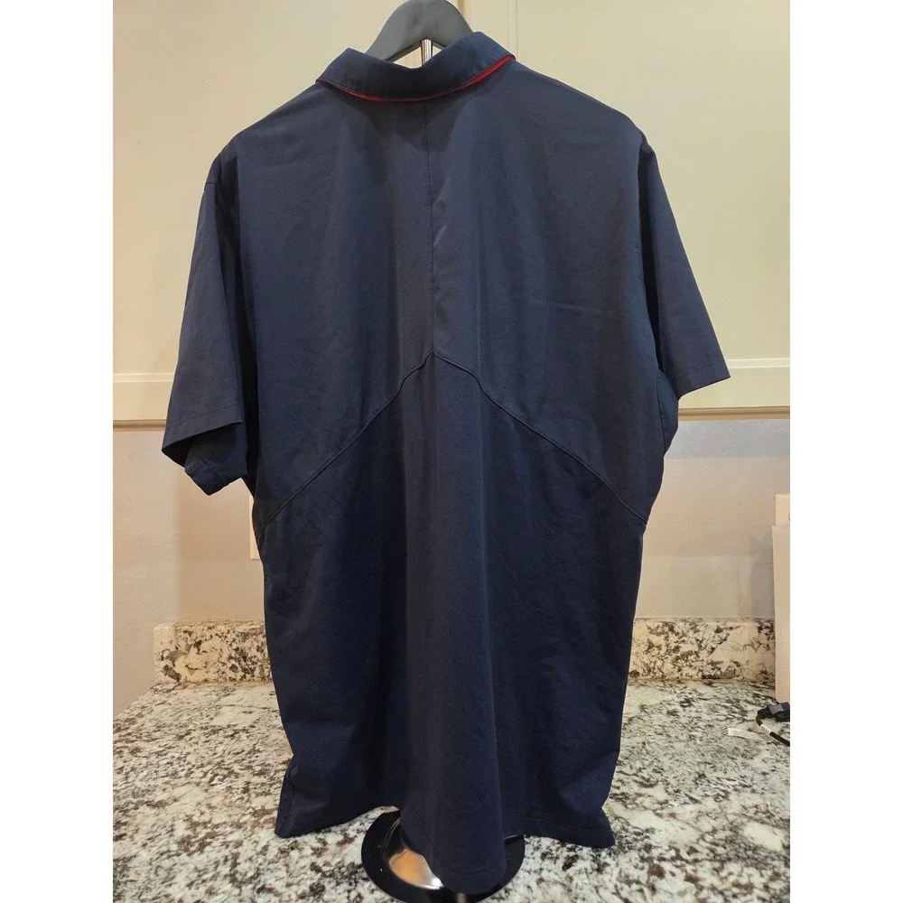 Nike Arizona Wildcats Dri-FIT Polo Shirt Mens‎ XXL Navy Blue NCAA Arizona Logo